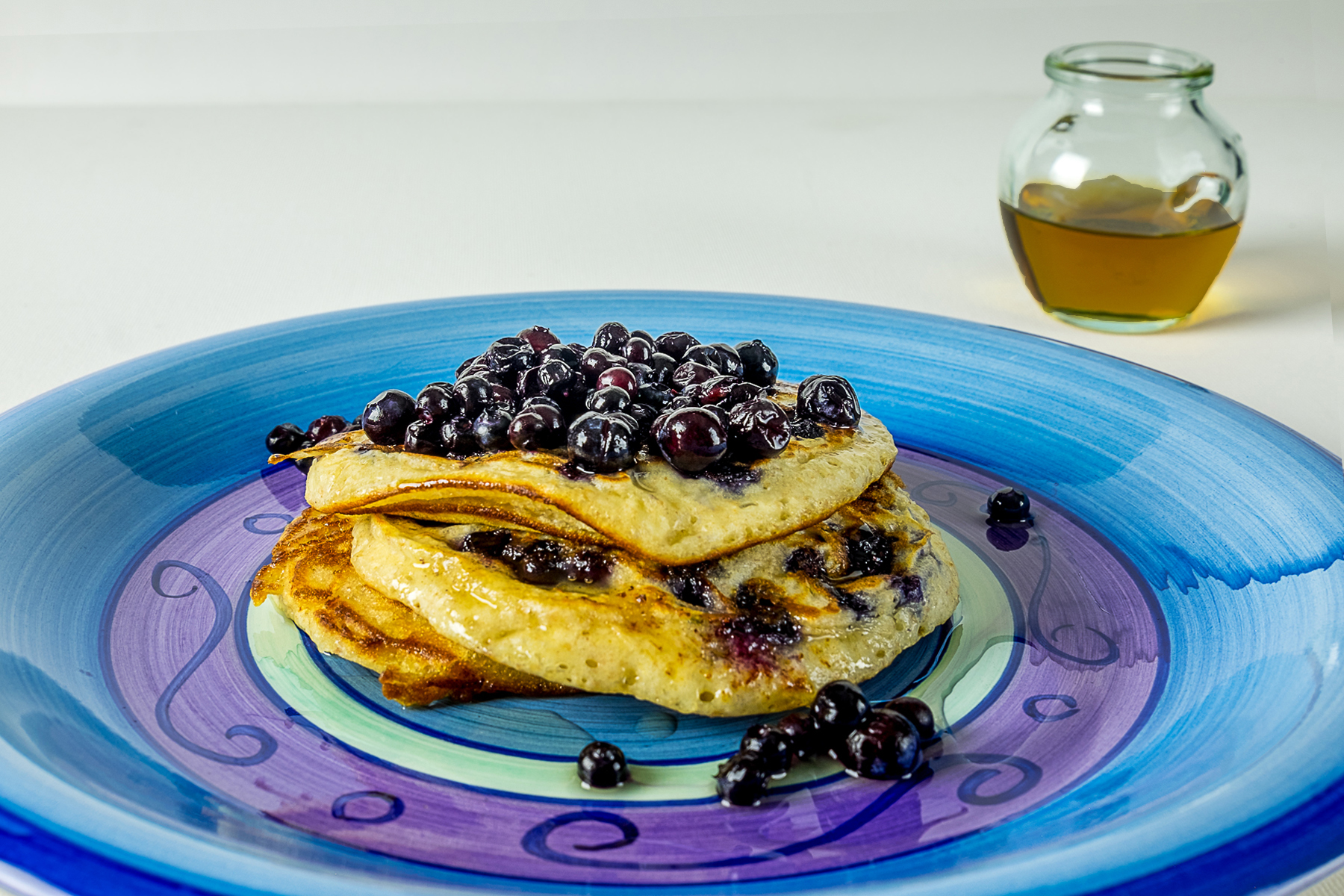 Pancakes de blé entier aux bleuets sauvages Picture