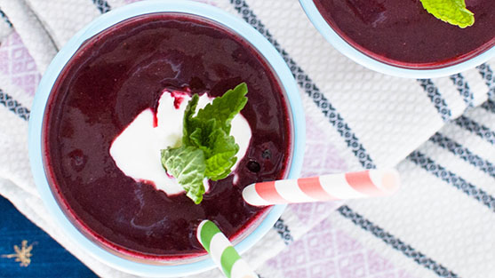 Wild Blueberry Mojito Smoothie Picture