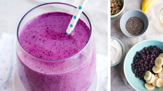 Wild Blueberry Post-Workout Recovery Smoothie Picture