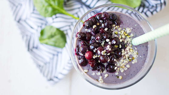 Energy Boosting Vegan Wild Blueberries Smoothie Picture