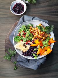 Buddha Bowl with Blueberries & Citrus Cider Maple Dressing Picture