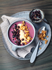 Wild Blueberry Smoothie Bowl with Walnut Crunch Picture