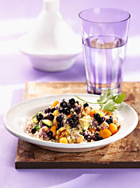 Vegetable Couscous with Wild Blueberries Picture