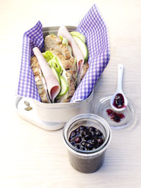 Ham Sandwich with Wild Blueberry Mustard Picture