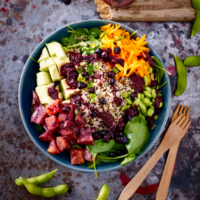 Wild Blueberry Poke Bowl Picture