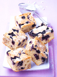 Wild Blueberry & Walnut Blondies Picture