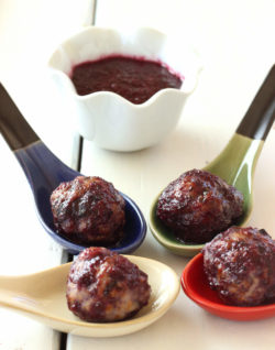 Skinny Turkey Meatballs with Wild Blueberry BBQ Sauce Picture
