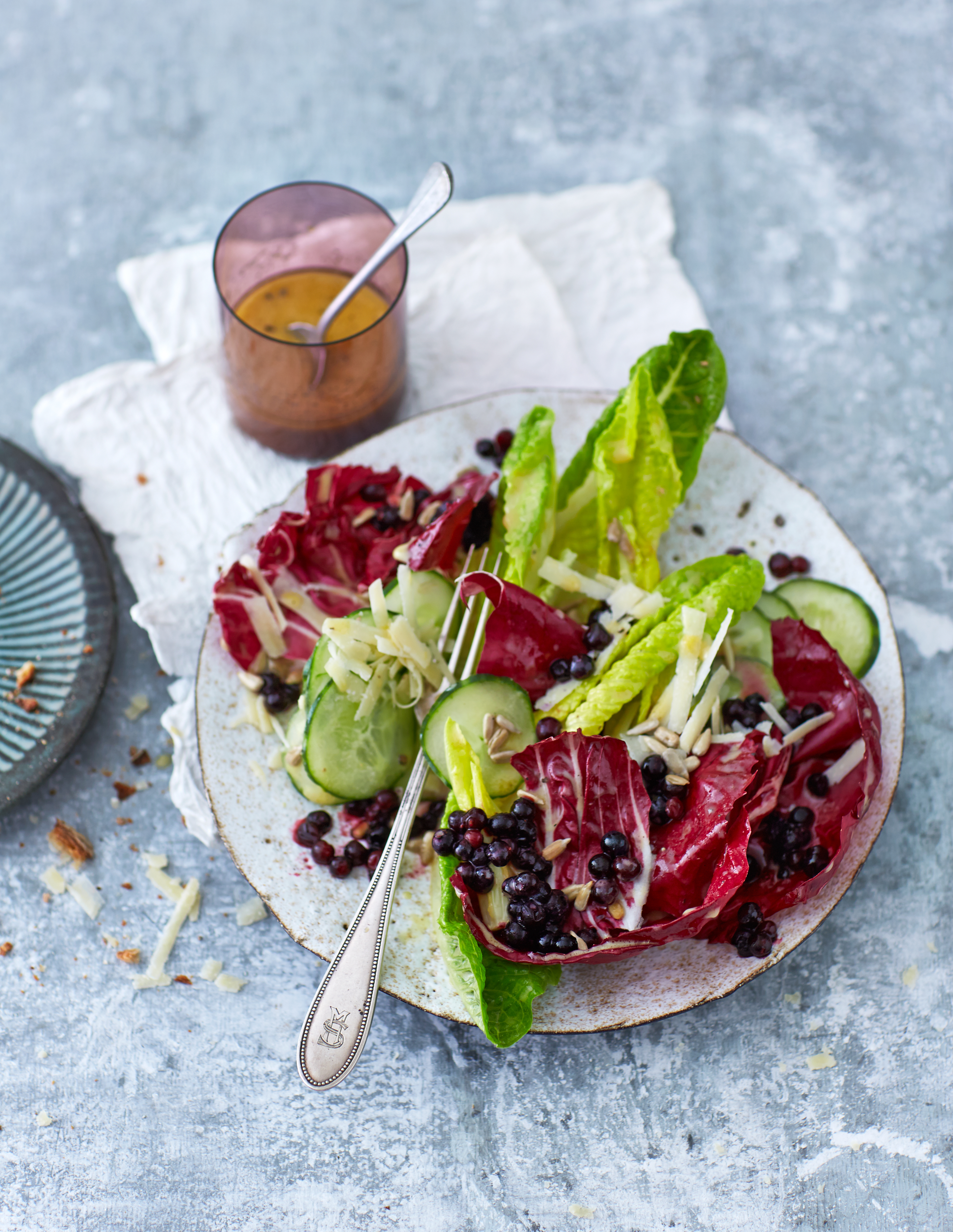 Romaine Radicchio Salad with Parmigiano and Wild Blueberries Picture