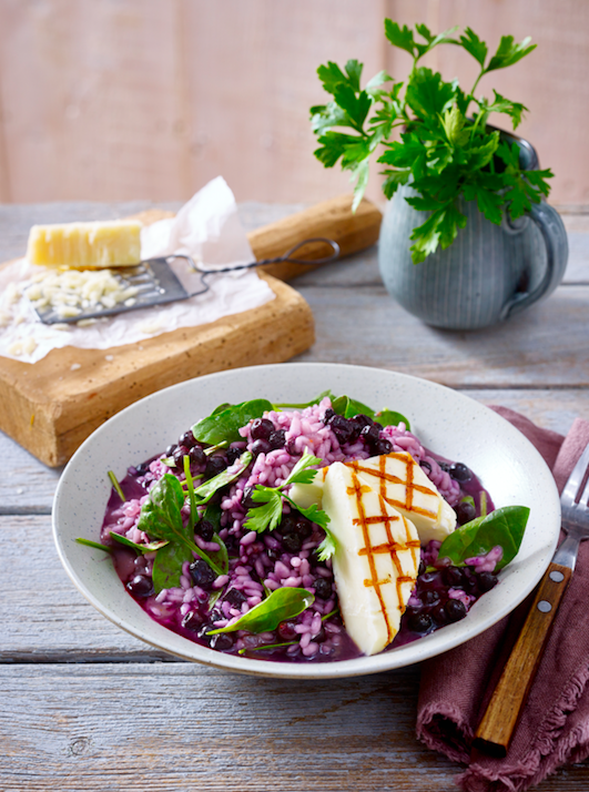 Wild Blueberry Risotto Picture