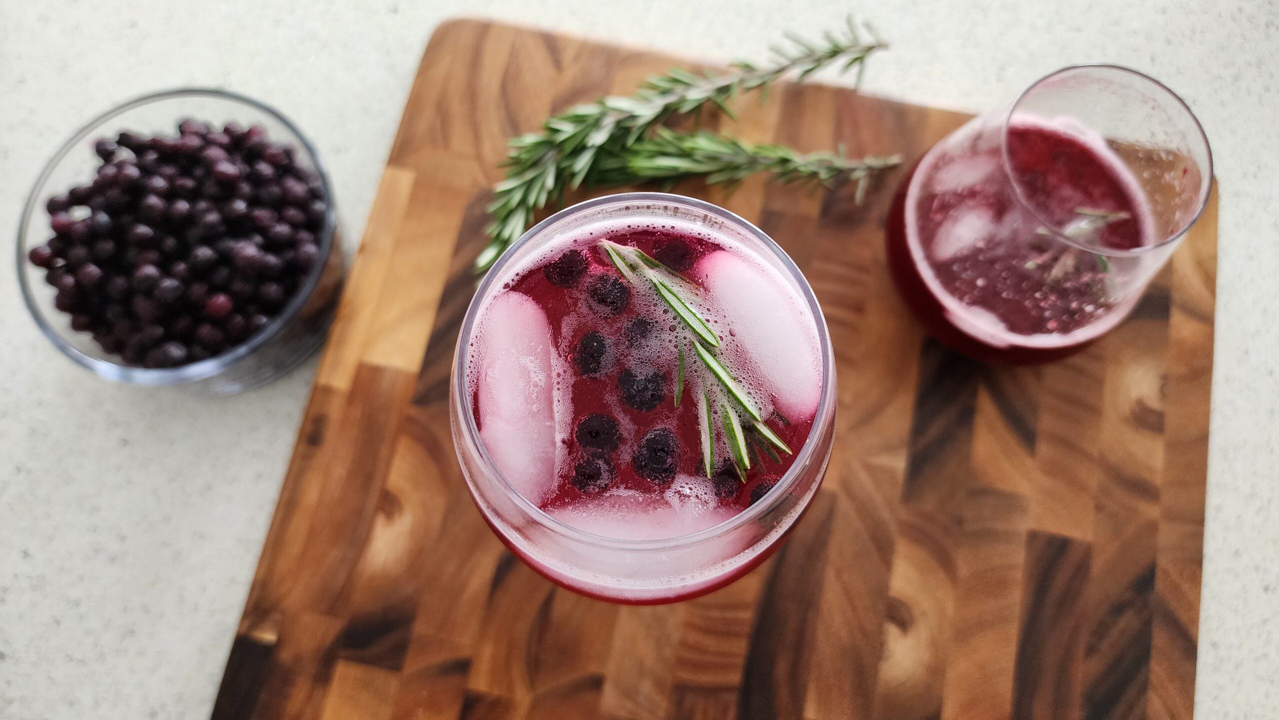 Wild Blueberry Sparkling Mocktail Picture
